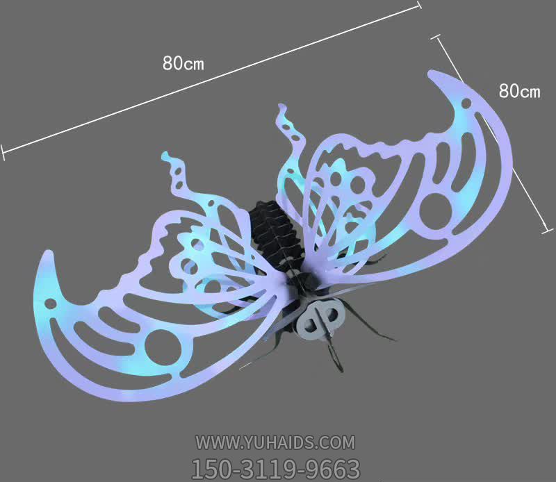廣場玻璃鋼創意蝴蝶雕塑