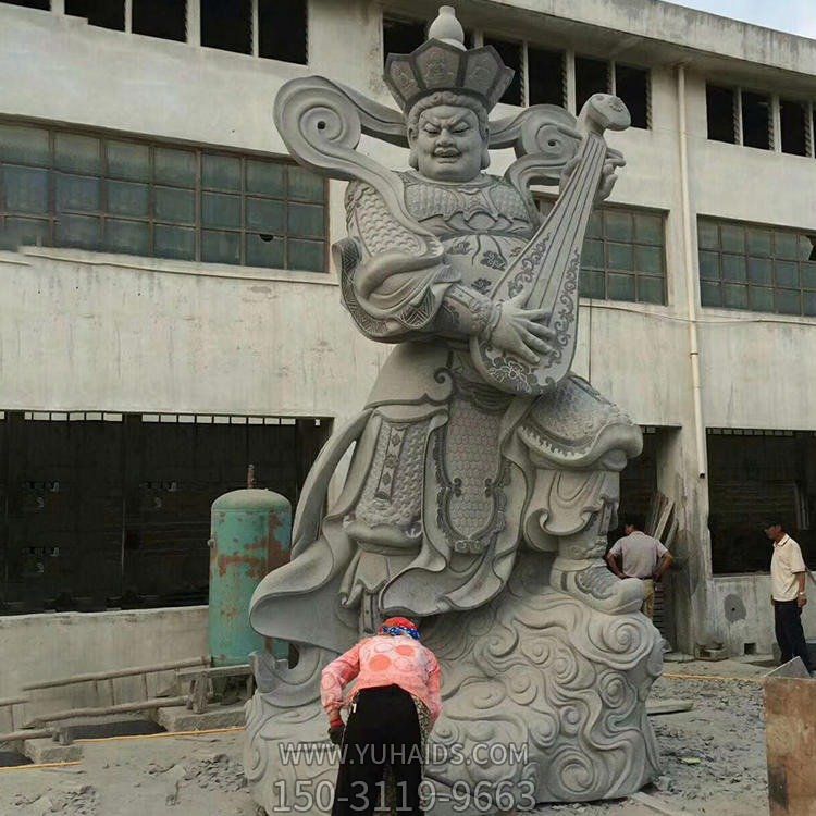 四大天王青石浮雕佛像寺廟景區廣場擺件雕塑