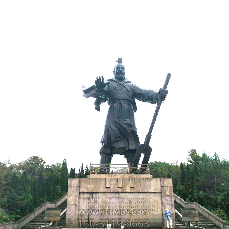 公園擺放仿古做舊大禹治水景觀青銅雕像雕塑