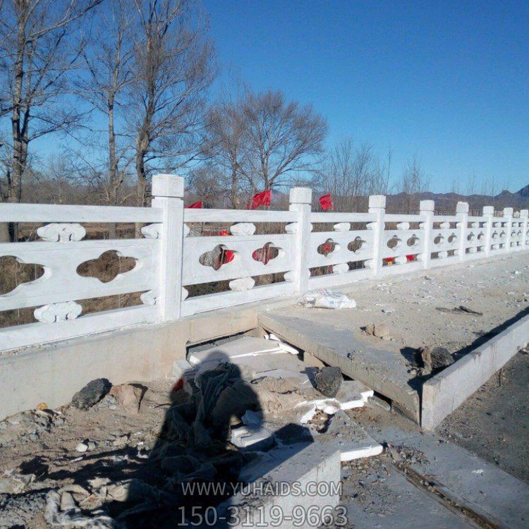 大理石砂石花崗巖石雕鏤空創(chuàng)意戶外河道馬路護(hù)欄圍欄雕塑