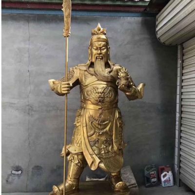 家居寺廟供奉立式武財(cái)神雕塑