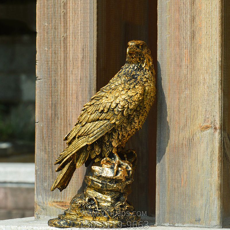 公園擺件樹脂抽象老鷹雕塑